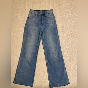 Madewell 11” high rise flare jeans